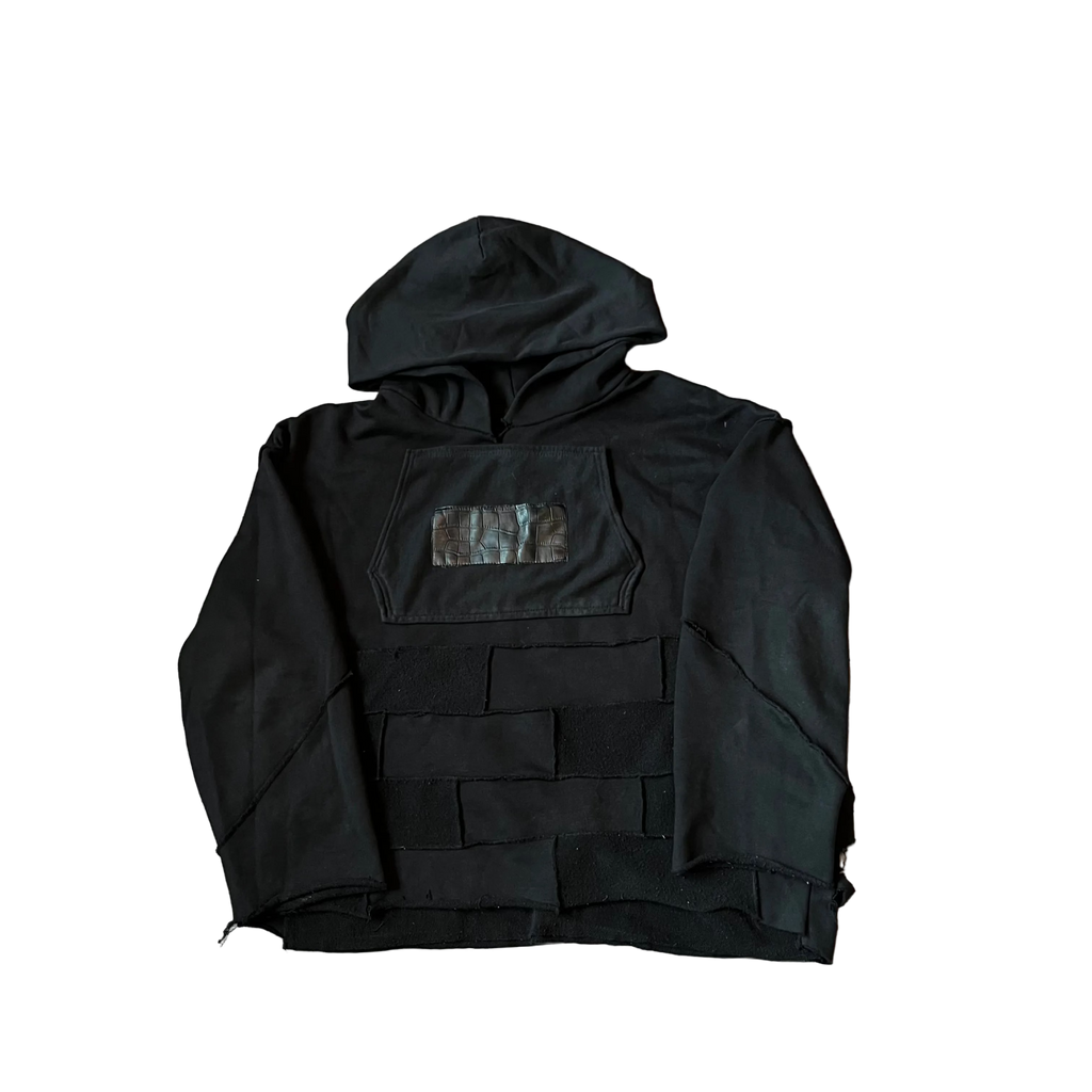 FLY up pocket hoodie v1 Black